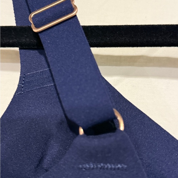 NWOT Gorgeous Deep Navy Purple Evelyn & Bobbie Starlette Plunge Bra Size L - Picture 4 of 5